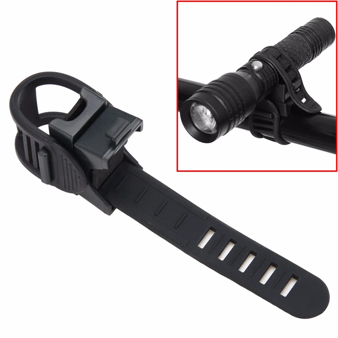 New 360 Degree Adjustable Bicycle Flashlight Holder Cycling Bike Flashlight Torch Clamp Clip Mount Bracket Holder Universal