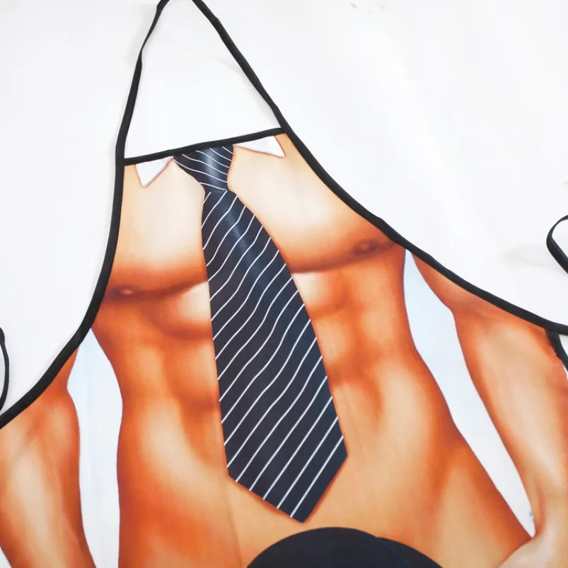 BBQ Cooking Kitchen Black Bib Aprons for Women Men Chef Gifts,1Pc Sexy Funny Novelty Naked Kitchen Cooking BBQ Party Apron