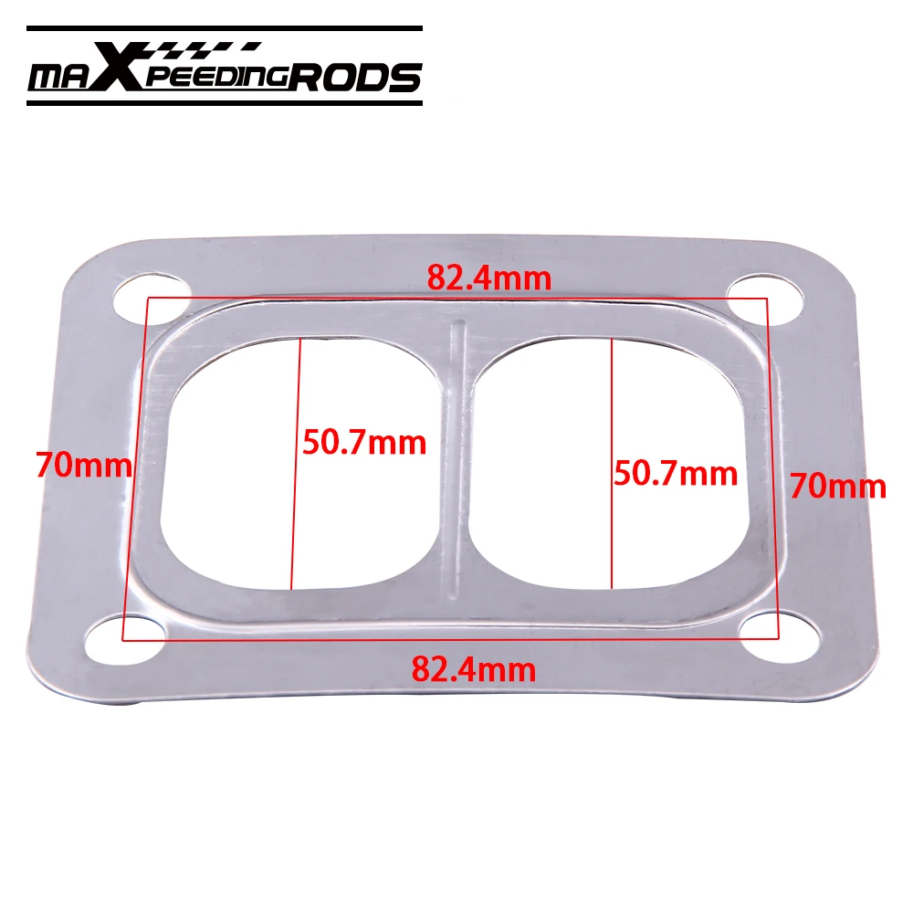 Turbo Gasket T4 Turbocharger to Manifold Downpipe Inlet Gasket Twin