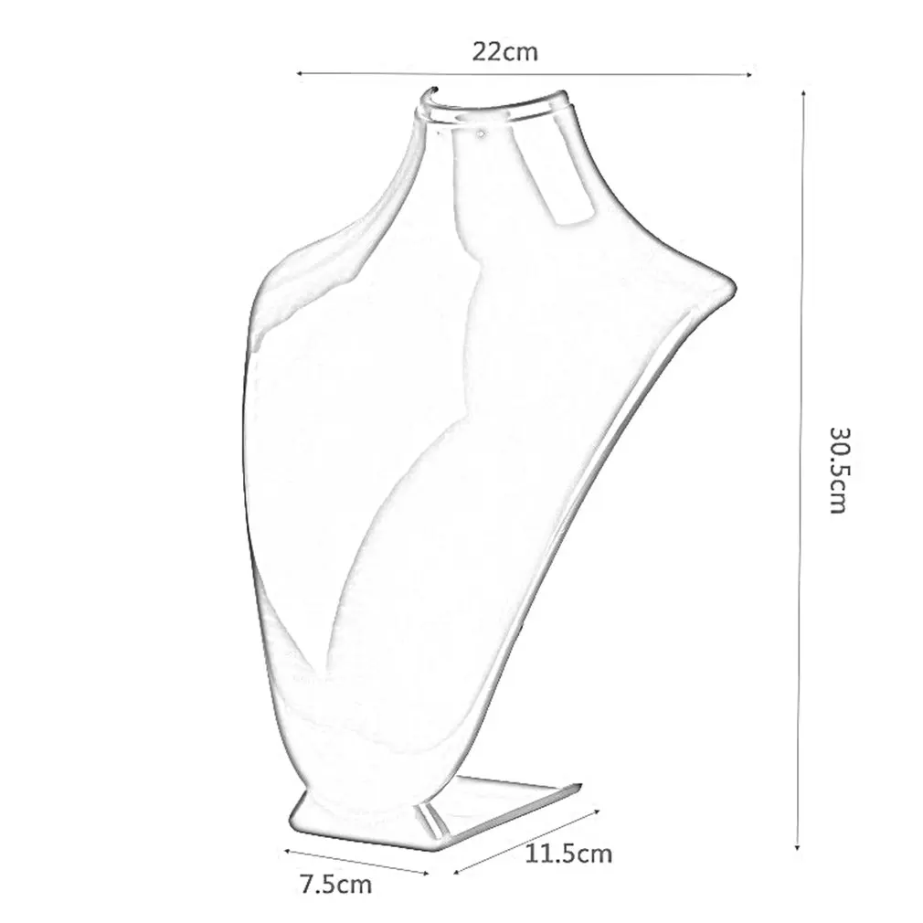 1 шт. манекен Ожерелье Подвеска Дисплей Подставка держатель ювелирных изделий ожерелье шоу украшения Розничная ювелирные изделия держатель аксессуары