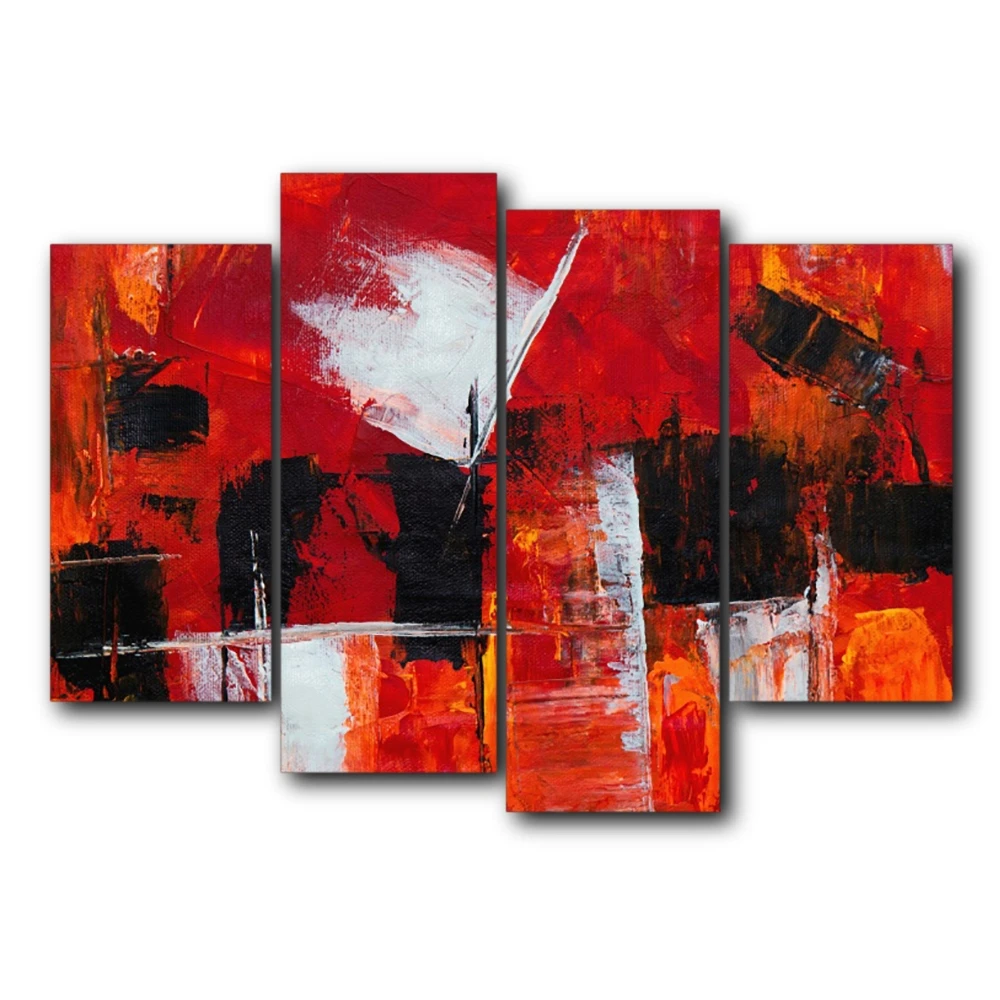

4PCS Watercolor Abstract Graffiti Posters and Prints Wall Artwork Pictures HD Canvas Painting Nordic Living Room Home Decoration