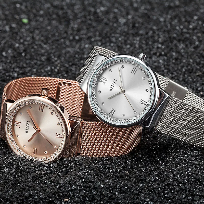 

Ladies Gold Watch Women Famous Brand Minimalist Steel Mesh Luxury Geneva Watch Waterproof Xfcs Role Quartz Watch montre femme
