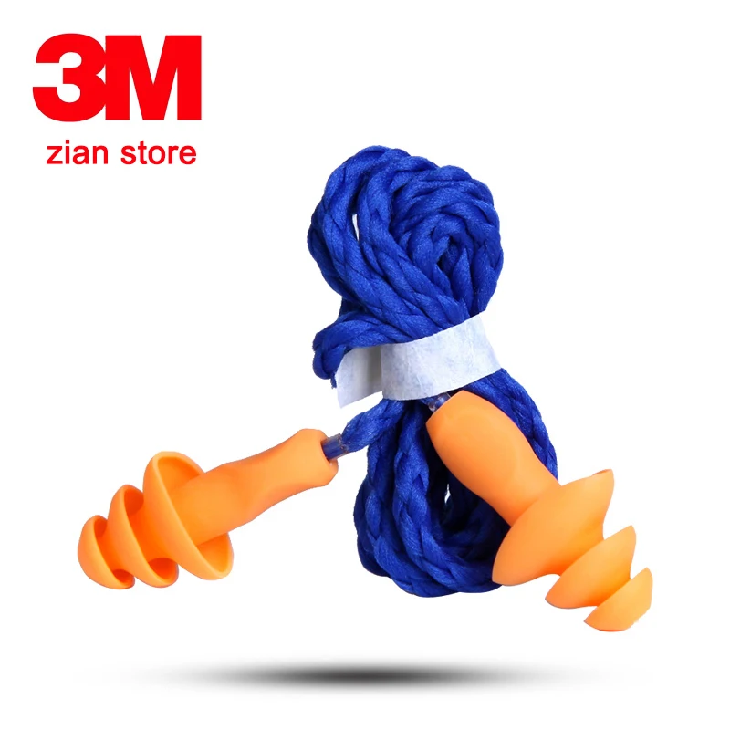 

3M 1270 10pcs/bag earplugs anti noise abatement sleeping Christmas tree style ear protector summer swimming anti water aircraft
