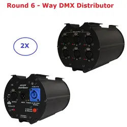 2 XLot DMX512 6 способ DMX распределитель канальный сигнал усилители домашние изоляции модуль DMX Splitter каналы отдельно питание