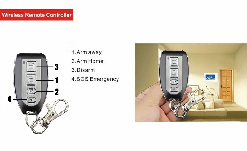 868 МГц жидкокристаллическая сенсорная клавиатура GSM PSTN Беспроводная охранная домашняя офисная охранная система охранной сигнализации w внутренняя сирена поддержка умная розетка