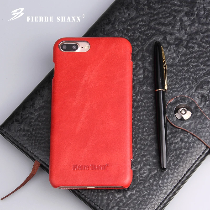 Cena FIERRE SHANN dla iPhone 7 6 8 plus Case Super luksusowe oryginalne skórzane etui dla iPhone X XS Max XR 7 plus 8 plus z Magnetic Snap