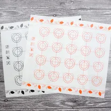 Macaroons подкладка сахар антипригарный коврик Многофункциональный Макарон Платиновый силикон коврик стеклянный ворсвый коврик кухонные аксессуары для выпечки