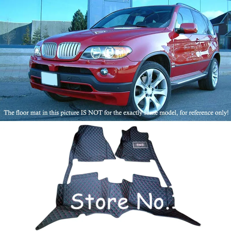 

For BMW X5 E53 2004 2005 2006 Interior Leather Waterproof Durable Special Floor Mats & Carpets pads