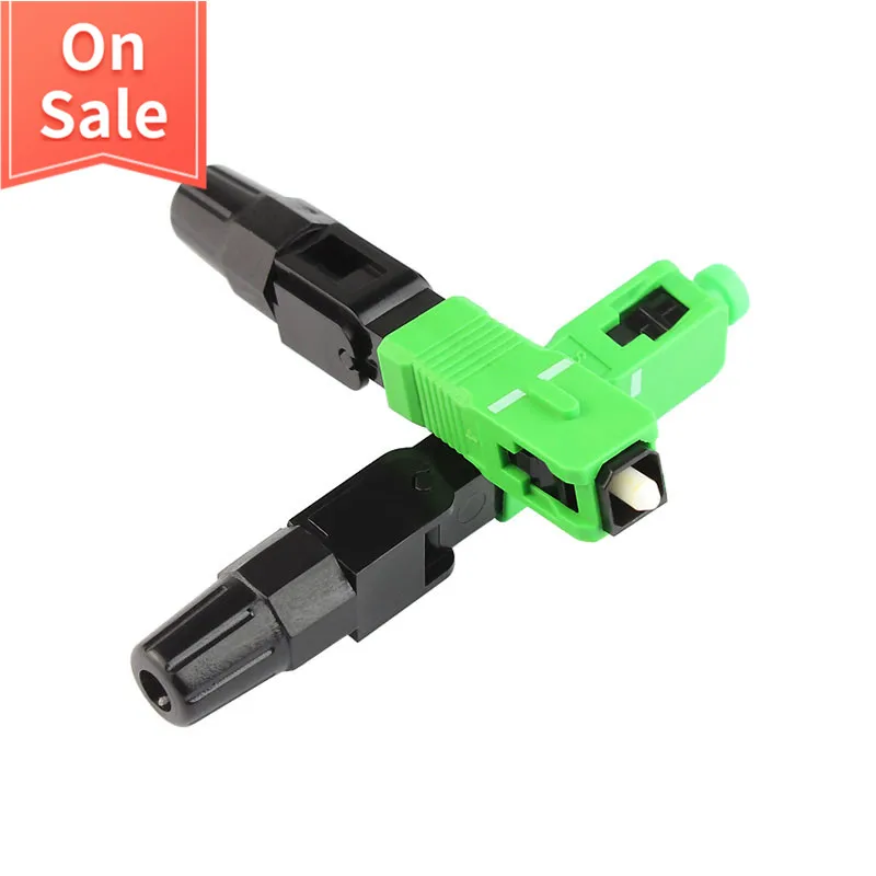 

SC APC Fast Connector SC adapter Connector SC Optic Fiber Quick Cold Connector FTTH APC Optical Single Mode SC Fast Connectors