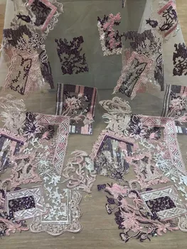 

Nigerian Lace Fabrics For Wedding 2018 African French Lace Fabric High Quality Sequins Lace