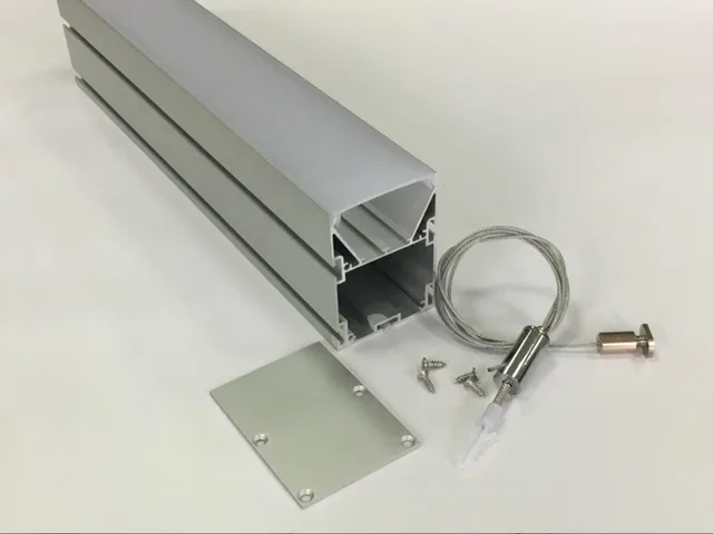 จัดส่งฟรีดีโปรไฟล์อลูมิเนียมอัด PC LED Linear Light สำหรับตกแต่งในร่ม 1.2 เมตร/ชิ้น 30 ชิ้น/ล็อต