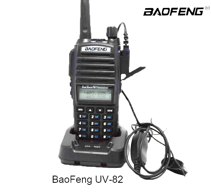 

Portable Two way Radio Dual PTT Ham CB Radio BaoFeng UV-82 Dual-Band 136-174/400-520 MHz FM Ham Two way Radio Transceiver