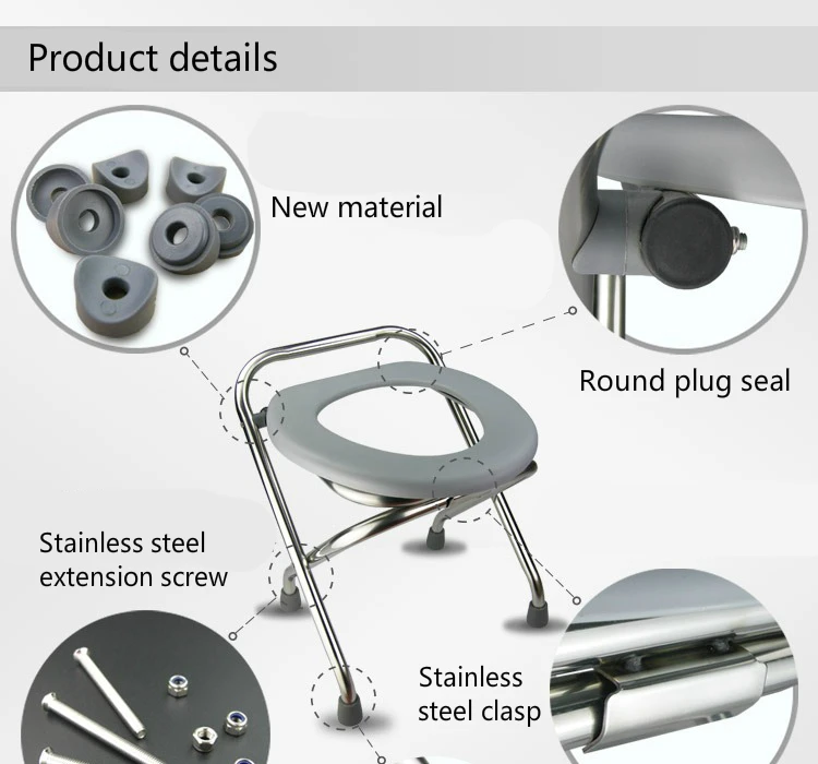 Простой складной горшок свет и Портативный Сейф беременная женщина горшок бытовой Нержавеющая сталь стабильный стул, комод