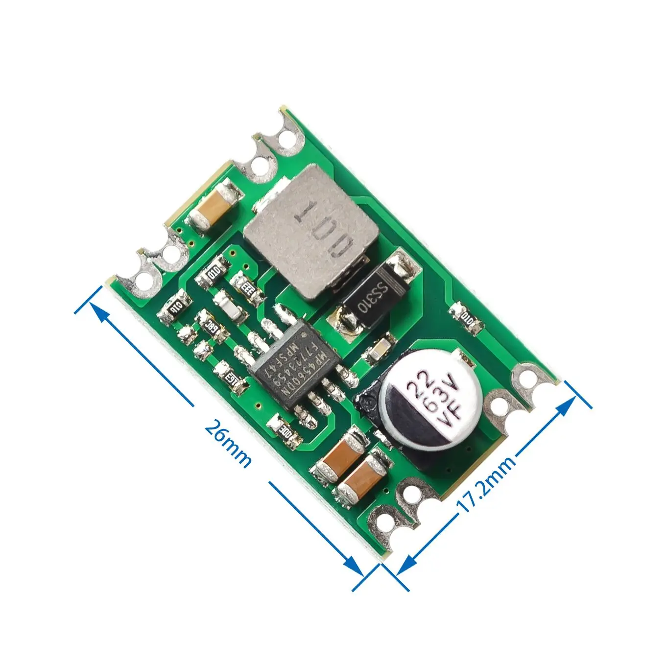 

DC DC Step Down Power Supply Module Buck Regulated Board 2A Input 8-55V Output 3.3V/5V/9V/12V A04 Electronic DIY PCB