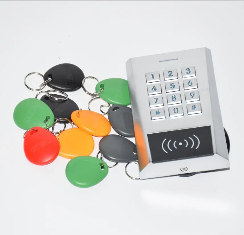 IP66 1000 Пользователь Bluetooth EM RFID Клавиатура доступа reader с 10 теги для дверного замка средство открытия шлюза