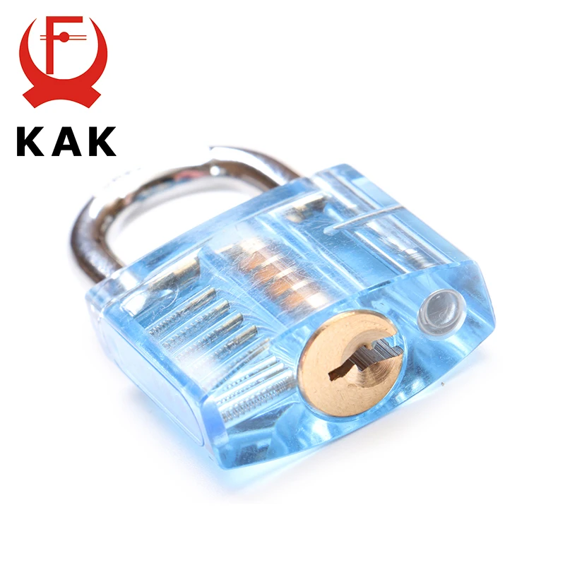 KAK Transparent Locks Pick Visible Mini Padlock Hasps Training For Locksmith