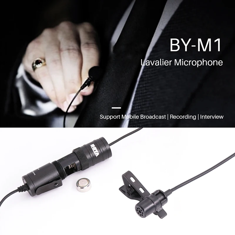 BOYA-BY-M1-Lavalier-Audio-Video-Microfono-Clip-On-Microfono-A-Condensatore-Recorder-per-iPhone-X (3)