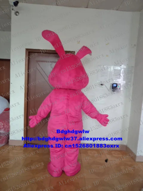 Красный Пасхальный кролик osterhase кролик, заяц Костюм талисмана для взрослых, Герой мультфильма наряд приветствуем новичков Бизнес информационно-zx2004