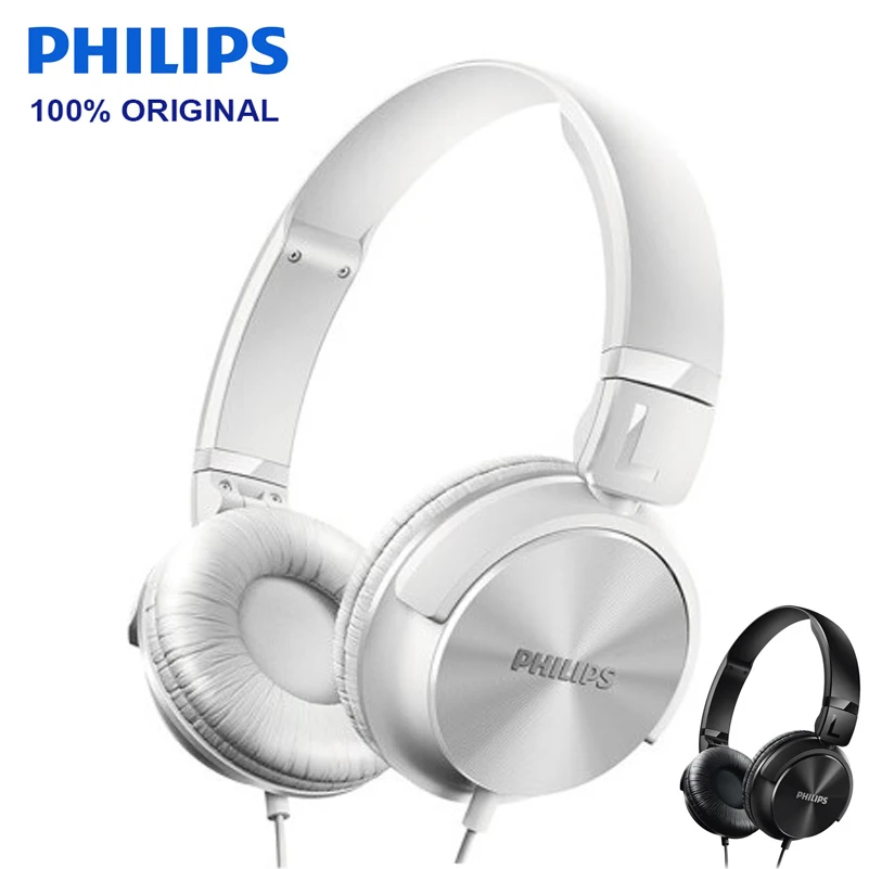 Philips проводные наушники SHL3060 с басом 3 5 мм разъем Регулируемая головная повязка