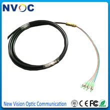 Открытый 5 м 2 ядра одиночный режим FC/APC Волоконно-оптический водонепроницаемый соединительный кабель, SC/APC SM открытый бронированный волоконно-оптический джемпер