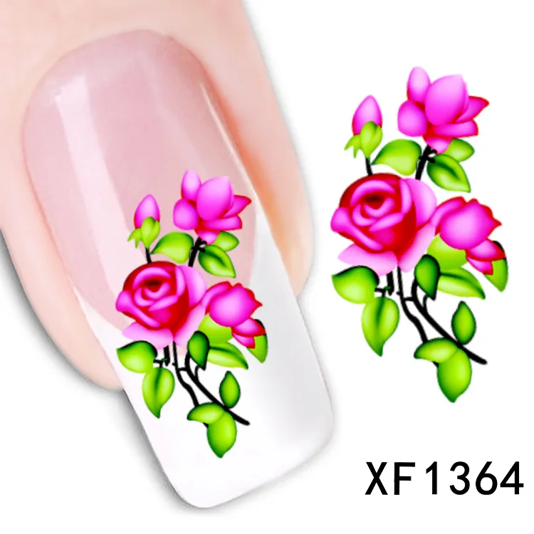 2 Sheet new watermark flowers nail stickers nail stickers nail jewelry