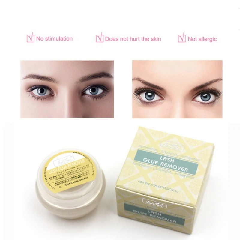

2019 5g Natural Professional Fase Eyelash Glue Remover Cream Eyelash Extensions Tool Cream Fragrancy Smell Glue Remover