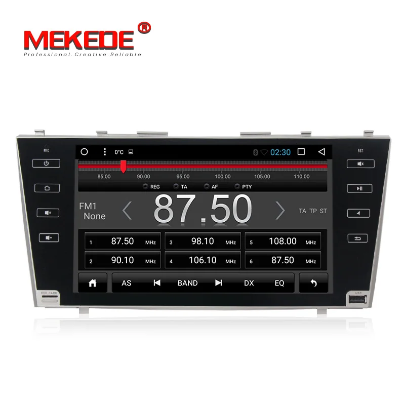 Perfect Allwiner T3  9" 2g+16g 2 Din Car Dvd Android 7.1 For Toyota Camry 2007-2011 Radio Stereo Gps Navigation With Steering Wheel+MAP 3