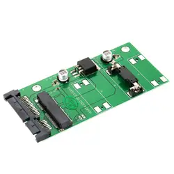 Mini PCIe mSATA до 2.5 дюймов 7 + 15Pin SATA адаптер конвертер карты QJY99