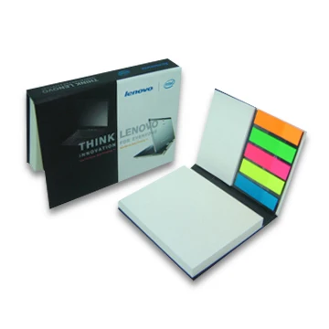 

[Free Shipping& logo]500pcs/lot customized logo company school office supply hard cover personalized gift sticky notes wholesale