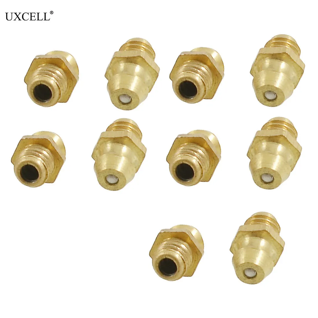 

Uxcell 10 Pcs Brass 6Mm Dia Male Thread Straight Grease Nipples Fittings