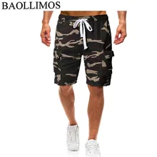 Высокое качество Для мужчин камуфляж карго-шорты камуфляжные Для мужчин мужские шорты в повседневном стиле летние шорты человек военные короткие штаны