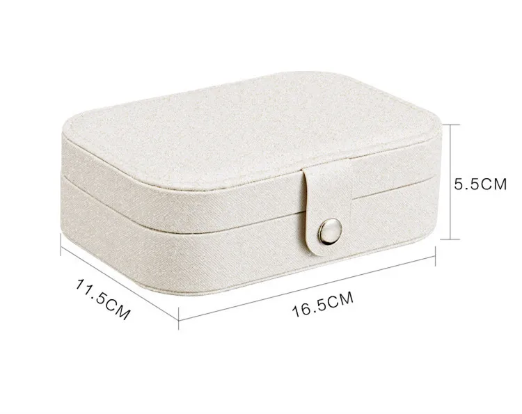 ZYJ Luxury Earrings Ring Jewelry Box Plate Cosmetic Cases Ear Nail Storage Makeup Bag Suitcase Organizer Case Container  (7)
