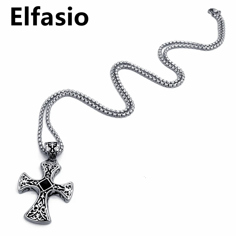 Подвеска в кельтском стиле с черным фианитом 18 30 дюймов|biker pendant|celtic cross pendantpendant black