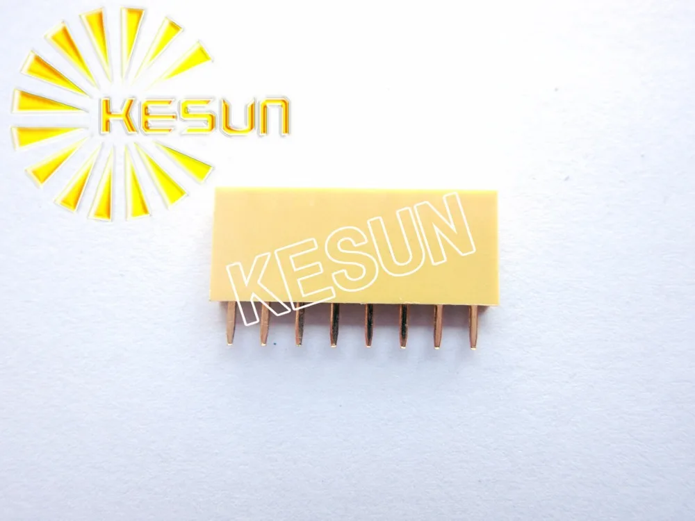 

2.54MM 1X8 8Pin Yellow Female Pin Header Strip x 500PCS