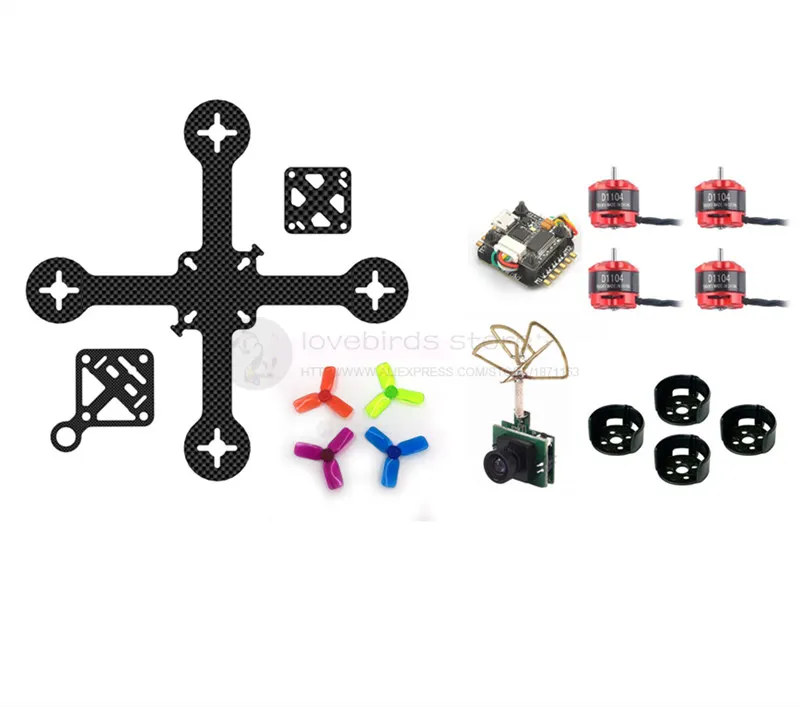 DIY Super_F4 flytower 110 мм FPV Бесщеточный Мини Крытый Дрон рама PNP комплект чистый