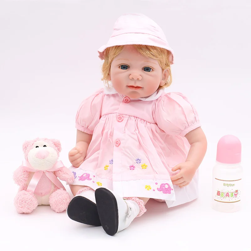 

NPK Bebe reborn doll 22inch realistic silicone reborn baby doll girl alive baby L.O.L dolls surprises gift toys