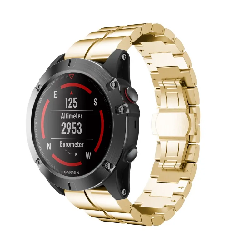 26 мм металлический сменный ремешок из нержавеющей стали для Garmin Fenix 5X Fenix 3 3HR Band Quick Release Fit ремешок для часов браслет