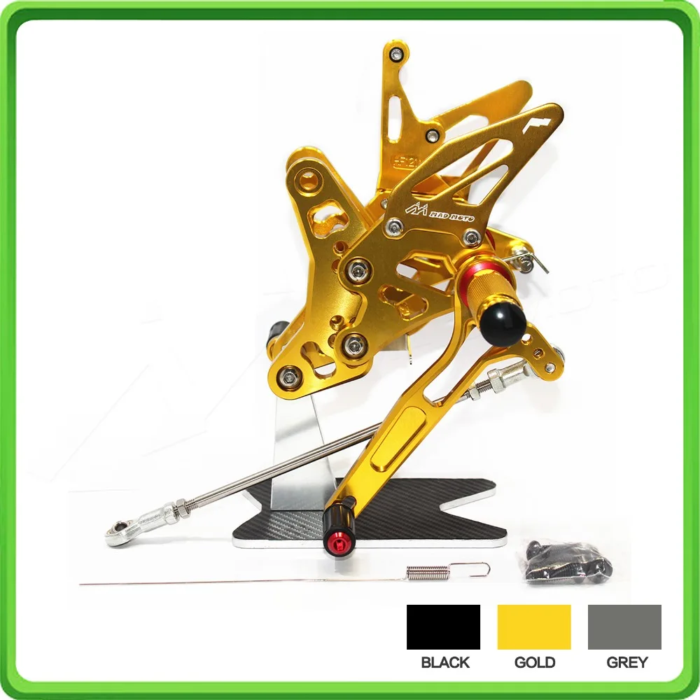 CNC Adjustable Rear Sets Rearset Footrest Foot Rest Pegs for Suzuki SV650 SV650S 2016 2017 2018 (1)