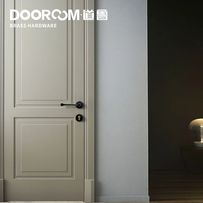 Дверной рычаг Dooroom из латуни американский скандинавский современный твердой