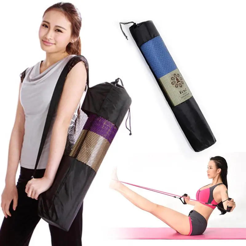 black yoga mat bag