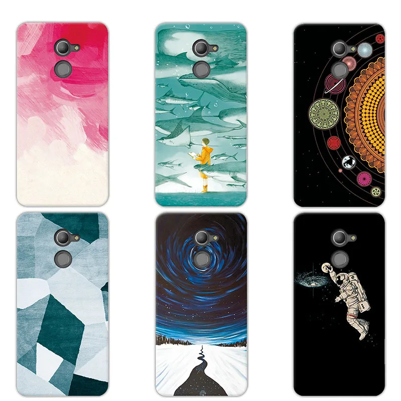 

Phone Case For Coque Vodafone N8 5" Universe Planet Couple Design Soft TPU Back Cover For Vodafone Smart N8 VFD610 VFD-610 Funda