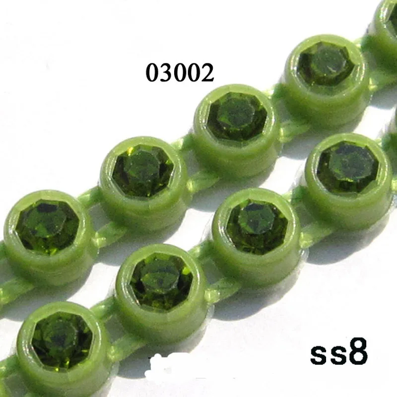 ss8 3002 Taidian Charm Rhinestone Banding Trimming For Native American Beaded Earring 10yardslot Colorful Cup with Glass Stone ss8