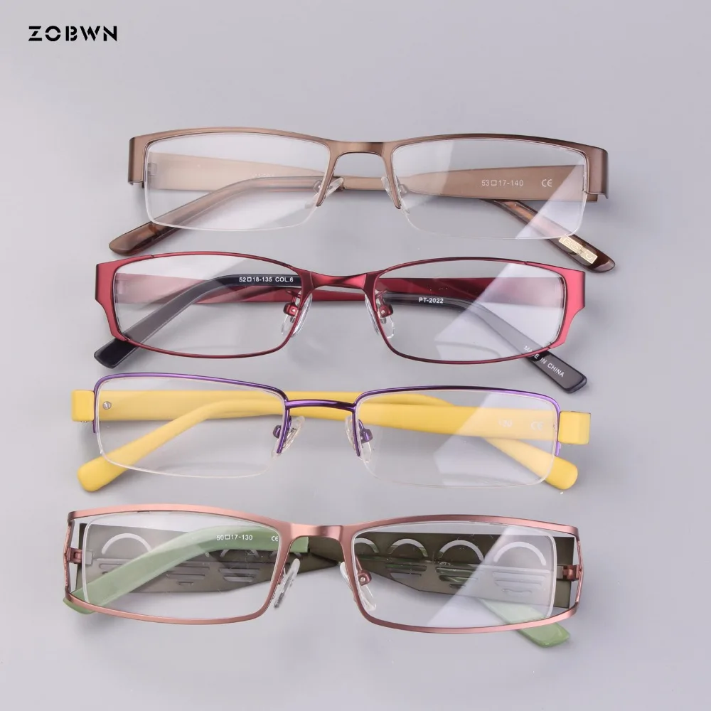 Mix wholesale classic Fashion Women Glasses Frame metal half rim full
