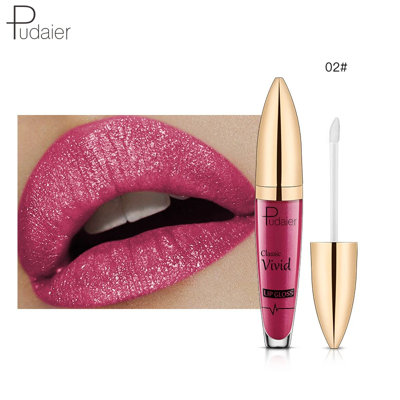 Pudaier 1PC 18 Colors Diamond Glitter Matte Liquid Lipgloss Waterproof Makeup Long Lasting Pearl Shining Stars Lip Gloss | Красота и