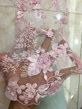 

French Lace Fabric Z-han91737 Fashion Lace Fabric For Wedding Dresses With beads Nigerian Wedding African Lace French Net Lace