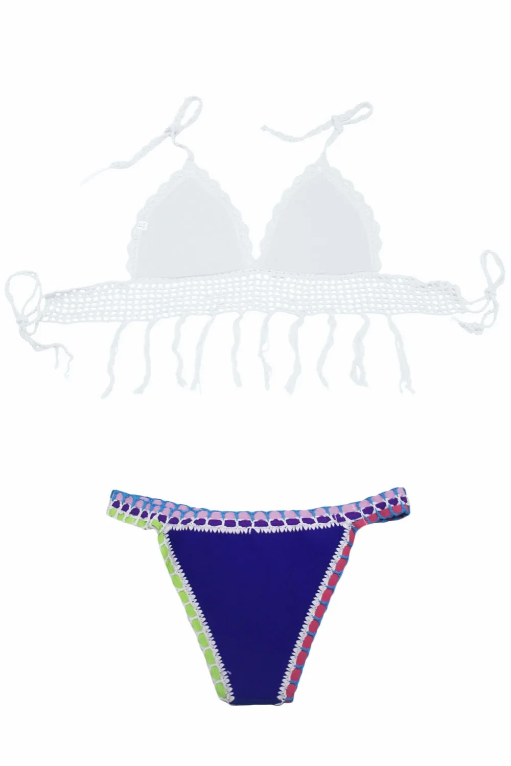 White-Crochet-Bikini-Top-Navy-Neoprene-Bottom-LC41947-1-2