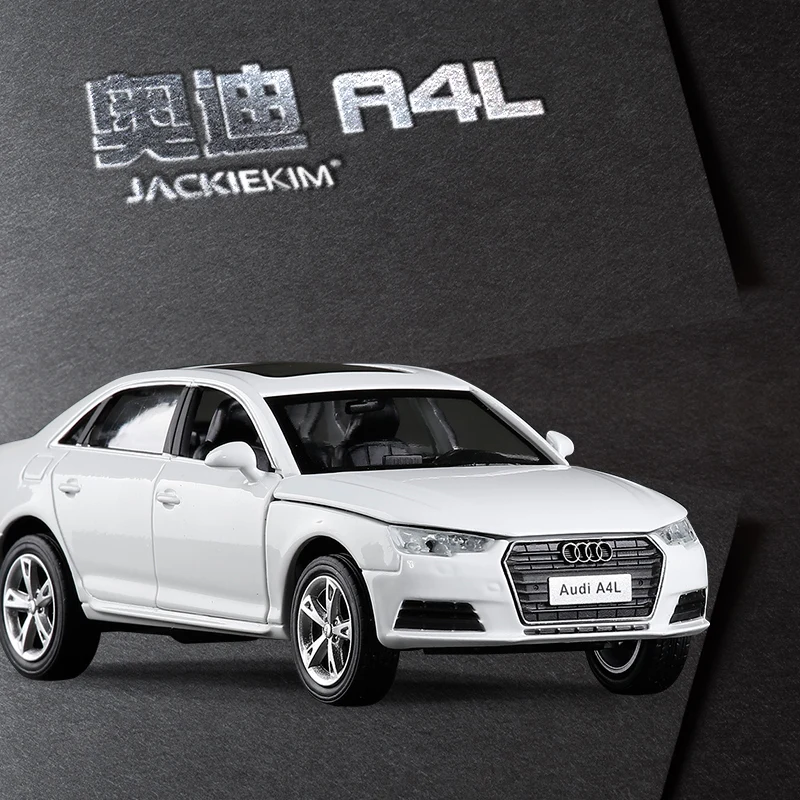 

1:32 AUDI A4L Metal Alloy Diecast Car Model Toy Miniature Model With Pull Back Sound Light For Kids Toys Gifts Free Shipping