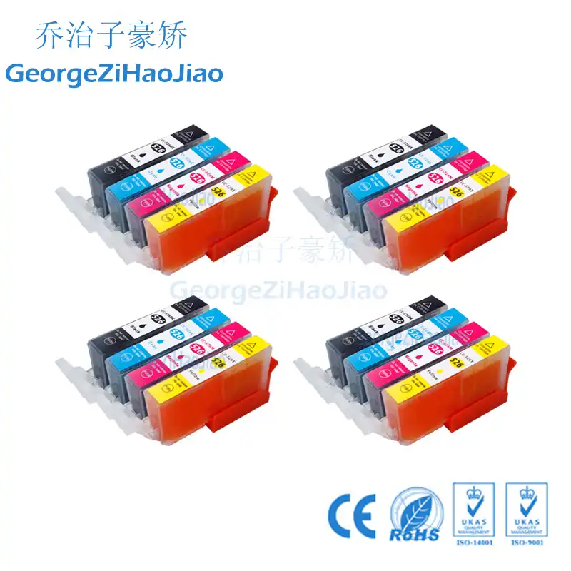 525XL 16 шт. PBKCMY Совместимость полный чернильный картридж для canon PGI525 PIXMA MG6150 MG6250 MG8150
