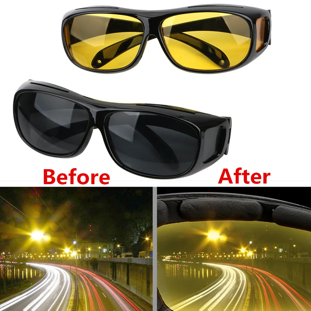 Car Night Vision Driver Goggles Unisex HD Vision Sun Glasses UV Protection Polarized Sunglasses Eyewear Car Driving Glasses