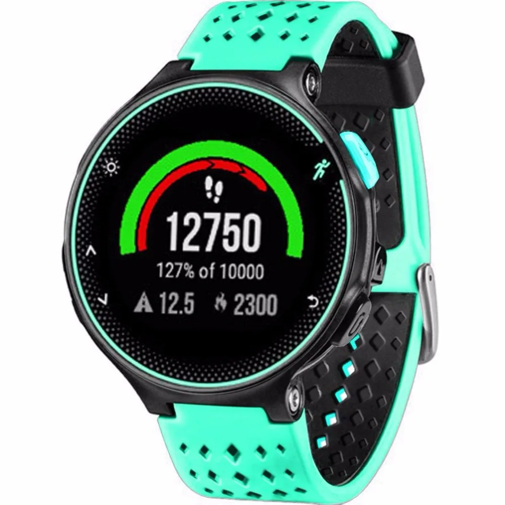 Мягкий силиконовый сменный ремешок для наручных часов Garmin Forerunner 220 230 235 620 630 735 универсальные умные аксессуары ремешок